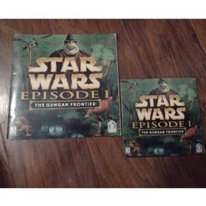 Star Wars Episode 1 The Gungan Frontier PC/Mac Computer Game‎ Disc Manual Sleeve